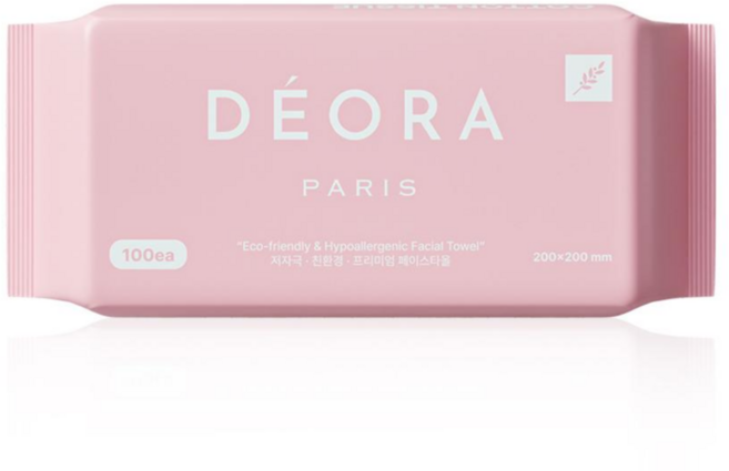 데오라 부드러운 순면 일회용 페이스타올, 1개, 100매