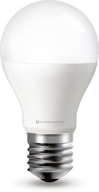 퓨어코치 홈IoT 전구색 LED Wi Fi 무선 스마트 전구 9.5W LB806-E26, RGB, 1개