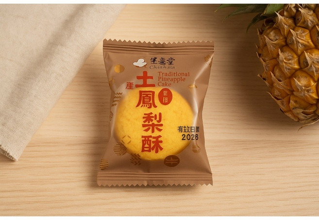 采粢堂 土鳳梨酥 鹹蛋黃鳳梨酥, 1個, 采粢堂土鳳梨酥(6入/約215g)
