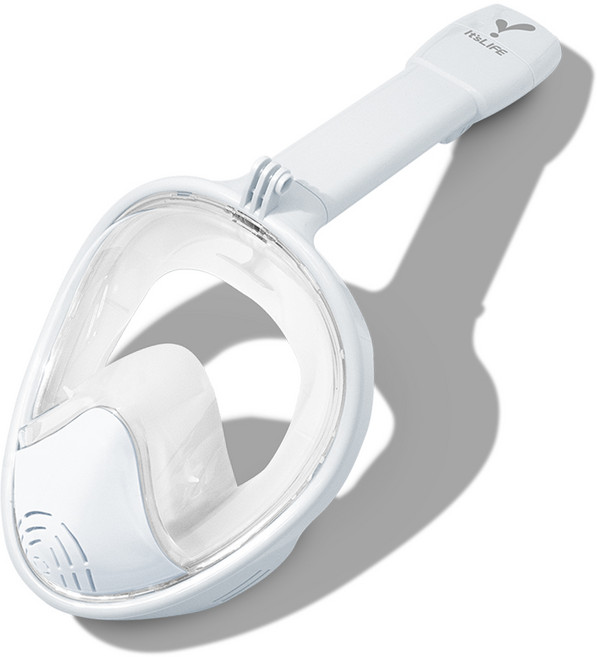 이츠라이프 풀페이스 스노쿨링 마스크 3세대 세트, 화이트