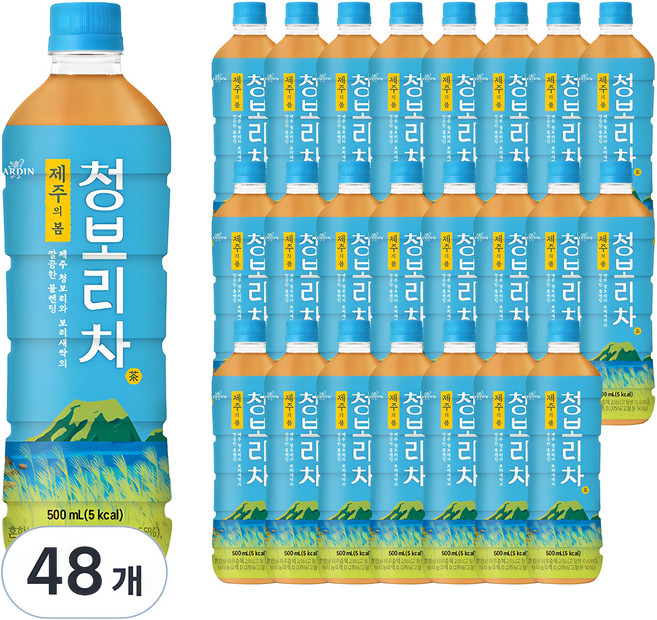 쟈뎅 제주의 봄 청보리차, 500ml, 48개