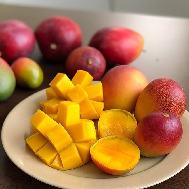 제주섬 애플망고 꿀당도 선물용 세트 800g 1kg 2kg 3kg, 1박스, 미니 500g