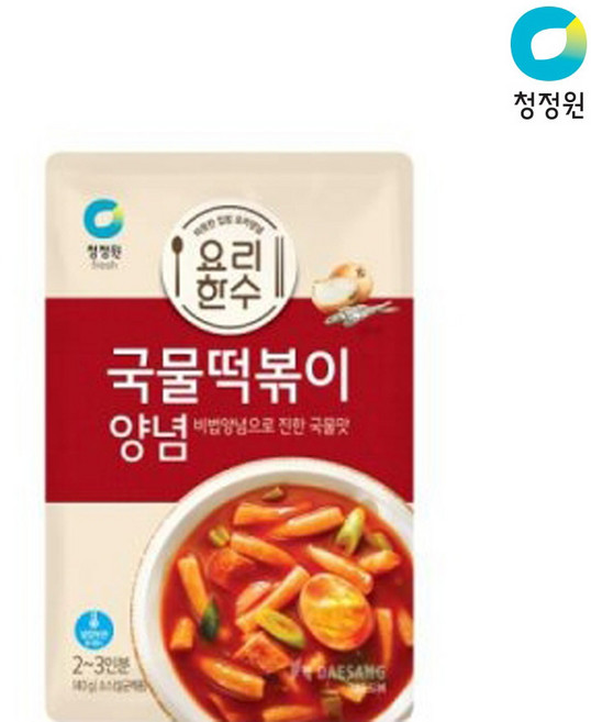 청정원 요리한수 국물떡볶이양념 140g x8개, 8개