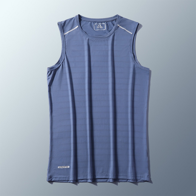 冰絲涼感背心 L-8XL 透氣速乾彈力背心 夏季男生運動內搭排汗背心