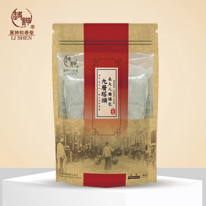 麗紳和春堂 九層塔頭長大人藥膳包 補氣養生湯, 1個, 【九層塔頭長大人藥膳包】50g*2入