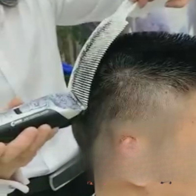 셀프이발 가이드빗 곡선빗 각도빗 아들이발 남성이발 컷트 빗 원형 A. 검정 1개 1개