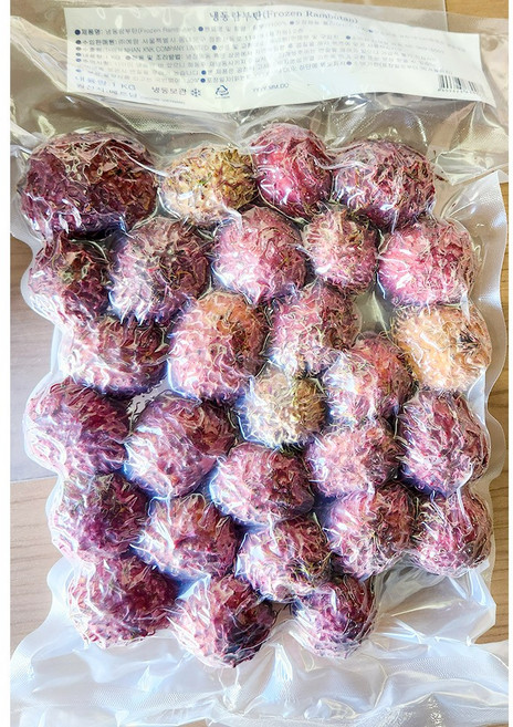 대정 냉동 람부탄 1kg X10봉 열대과일 냉동과일, 1