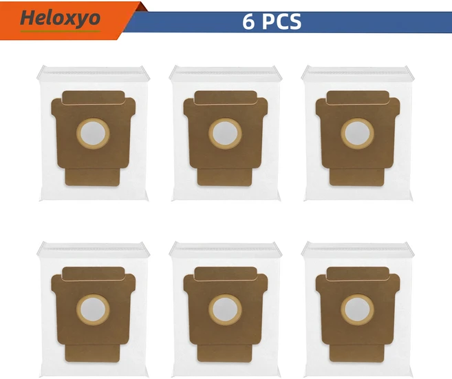 iRobot Roomba 2 Essential Q052 104 105 Vac Combo Plus 505와 호환되는 교체용 먼지 봉투, 02 6 Pcs Dust  Bags