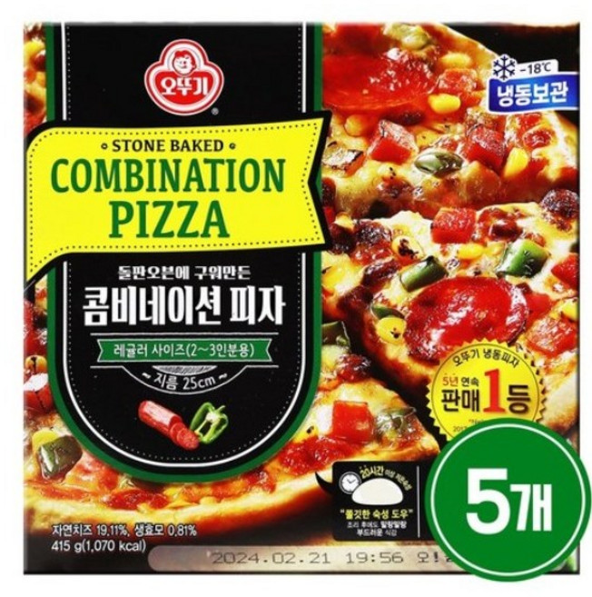 오뚜기 콤비네이션피자 415g, 5개