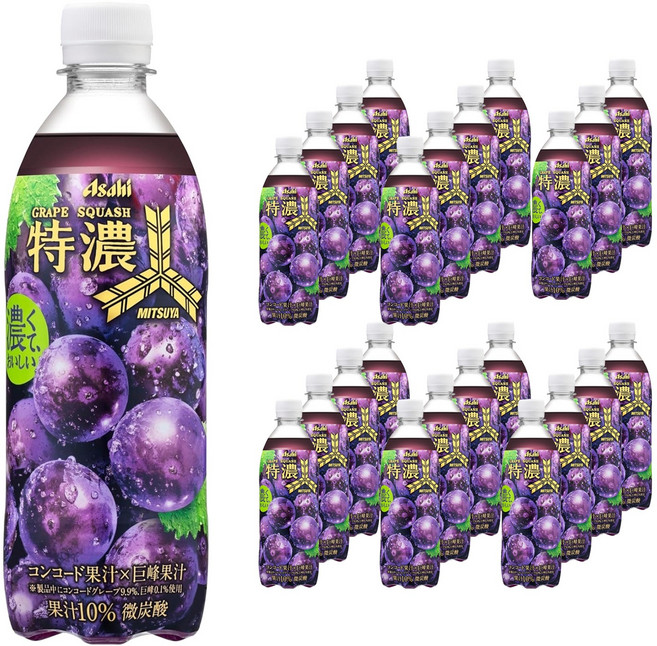 미츠야 엑스트라 리치 그레이프 스쿼시 페트, 24개, 500ml