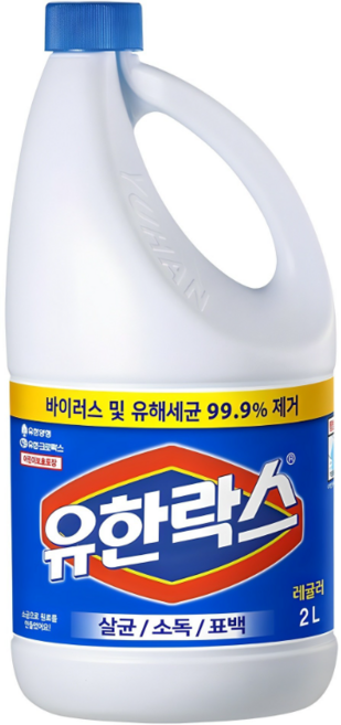 (HK)유한락스 레귤러2리터 1박스, 6병, 2L