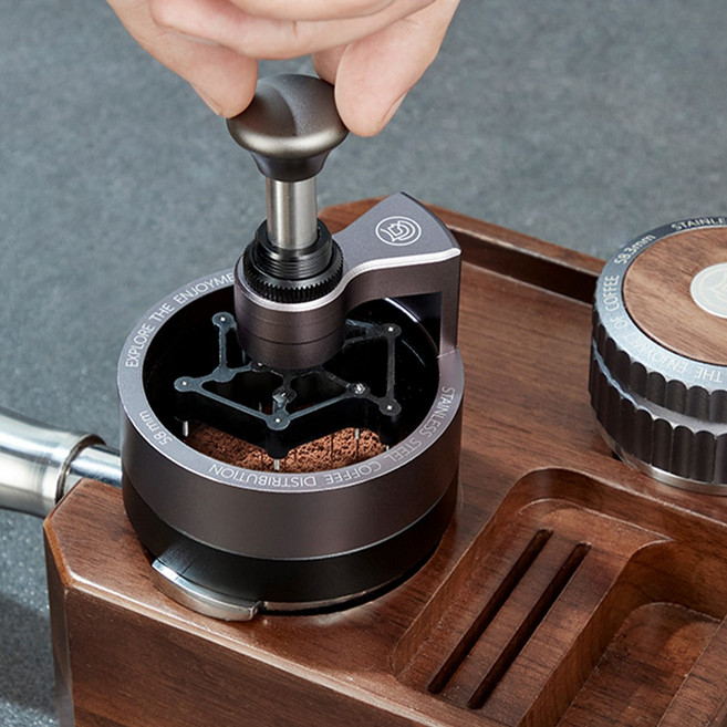 제로히어로 스워드 니들 디스트리뷰터 침칠봉 58mm 커피 채널링 레벨링 툴, 1개, 블랙