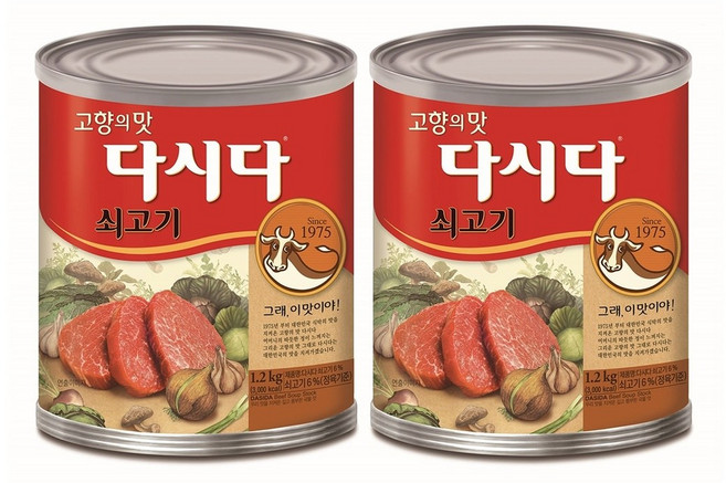 백설 쇠고기 다시다 1.2kg x 2, 2개