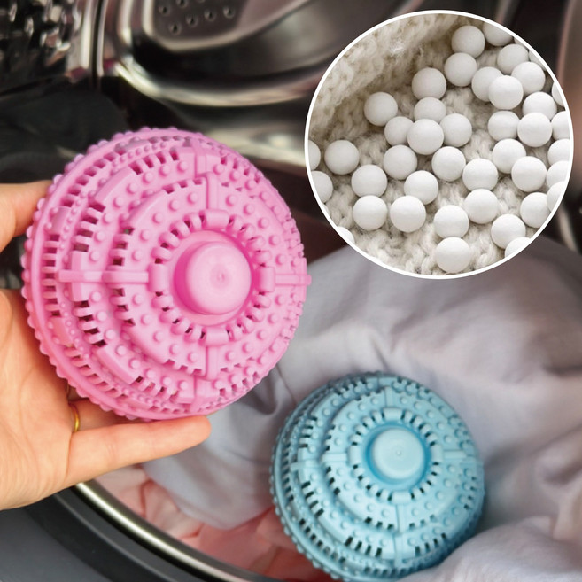 소미소 세제가 필요없는 세라믹세탁볼, 2개, 블루