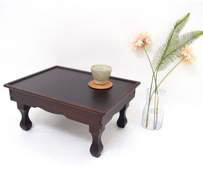 남원 향림공예 잉꼬공방 커피 향로상 450 x 330 접이식 1인용 밥상 교자상, 커피 향로상 450x330, 커피색