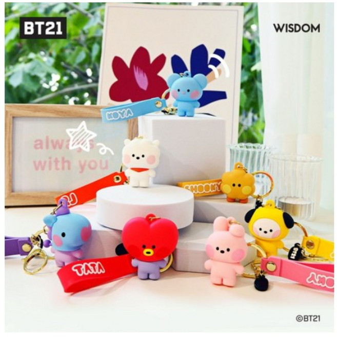 BT21 미니니 피규어 스트랩 키링, SHOOKY, 1개