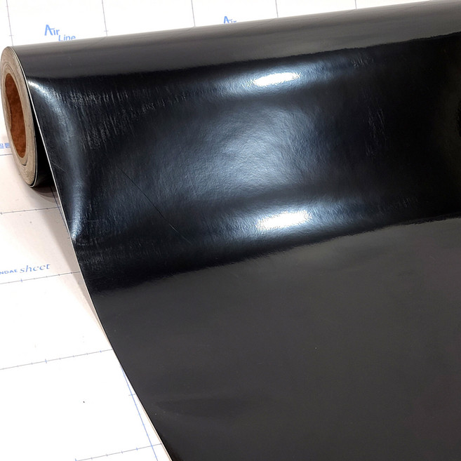 현대시트 에어프리 고광택 유광 하이그로시 인테리어필름 6종, 유광 블랙 HG992