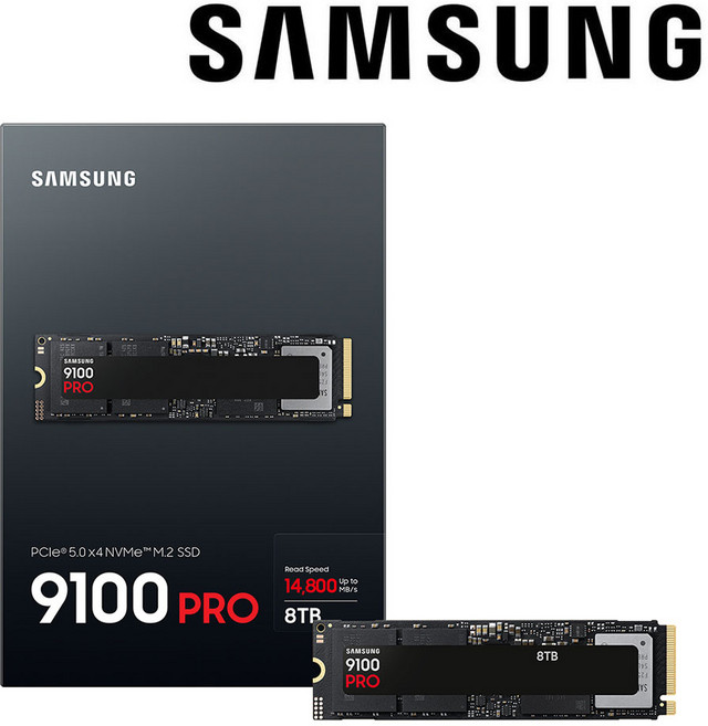 삼성전자 내장 SSD 9100 PRO Gen5 PCIe 5.0 8TB MZ-VAP8T0BW, 9100 PRO 8TB