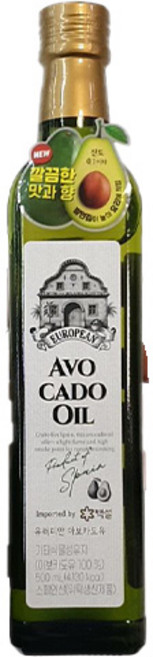 백설 유러피안 아보카도유, 500ml, 1개