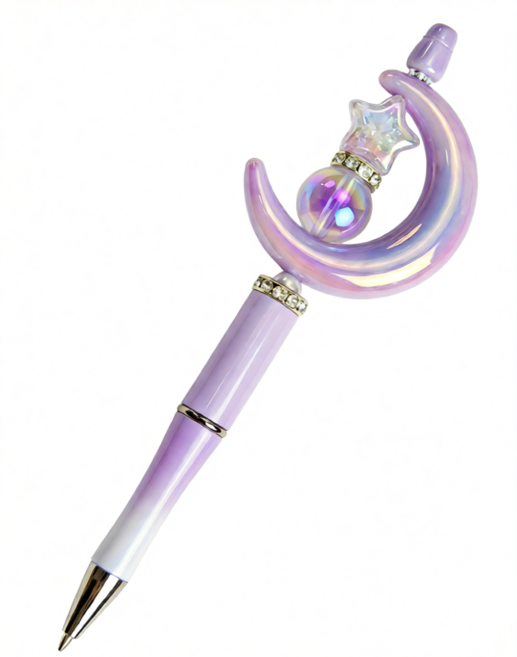 SNS 인기 볼꾸 DIY 볼펜 꾸미기 키트 세트, 1개, 보라 미스틱 문