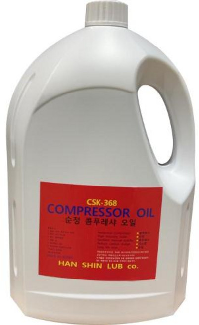 한신 윤활유 콤프레샤 오일 한신 CSK-368 4L, 1개