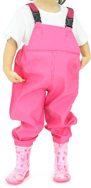 어린이 가슴장화, 핑크, 140