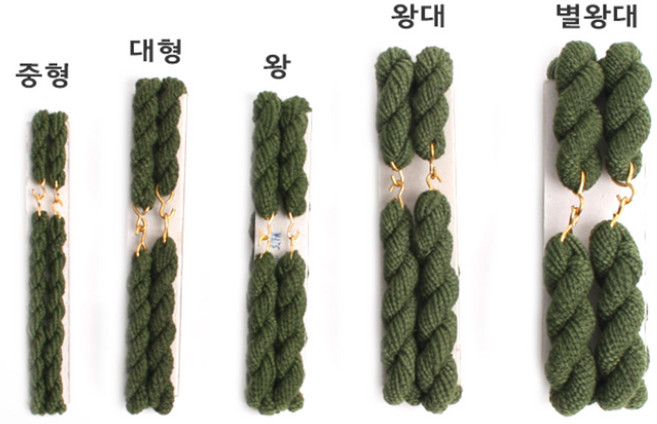 군용고무링 5종 모음 발목고무링 군인고무링 예비군 군용 고무링 중 대 왕 왕대 별왕대, 1개