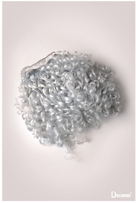 돌모아 구체관절인형 헤어의 길이가 약 14cm 웨이브가 이쁜 스트링헤어 모헤어 웨이브 스트링 헤어(B-type): Blue Gray, 본품