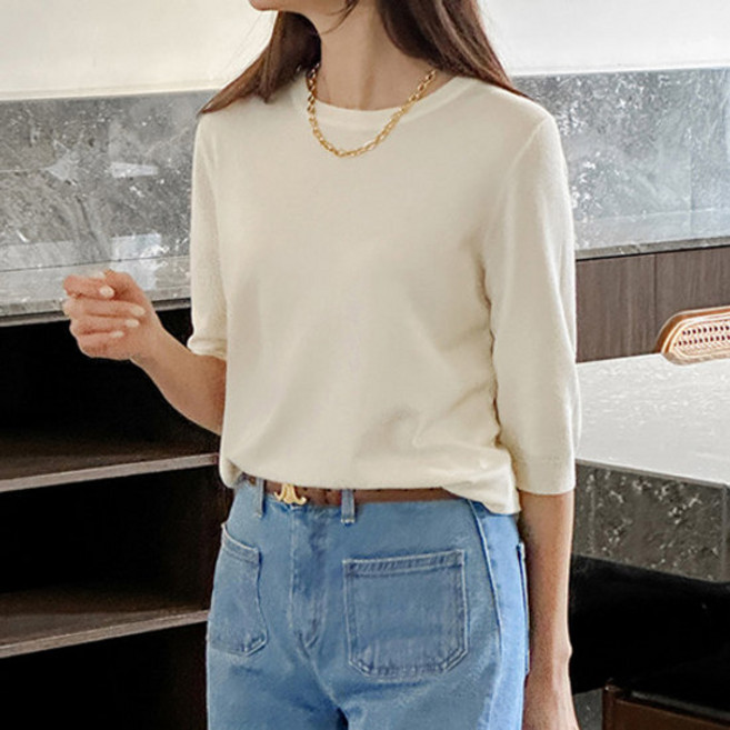 조아맘 시즌 7부 라운드 니트 444990