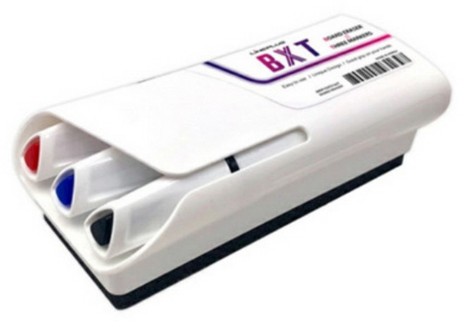 라인플러스 보드마카 지우개 BXT, 레드+블루+블랙, 1세트