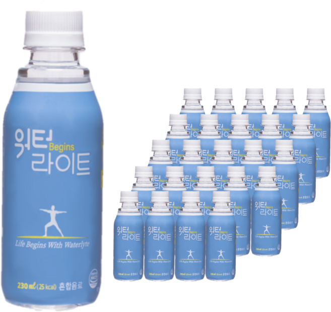 워터라이트 * 한국식품기술대상 동상 ORS음료 마시는 수액 마시는 포도당, 230ml, 24개