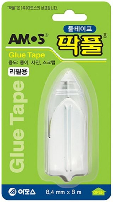 아모스 딱풀테이프 리필 8.4mm x 8M_ 2027564EA