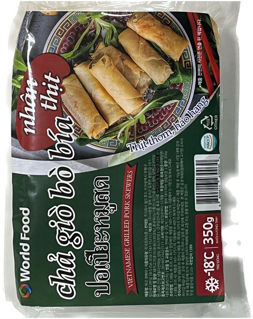 월드푸드 짜조 뽀삐아 chagio bobia thit 고기춘권 베트남만두, 1개, 350g