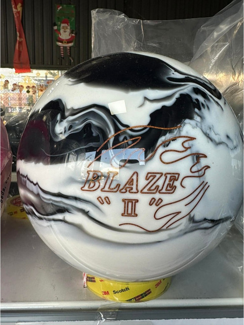 POLY POLYESTER 保齡球, 白黑,14磅, 1個