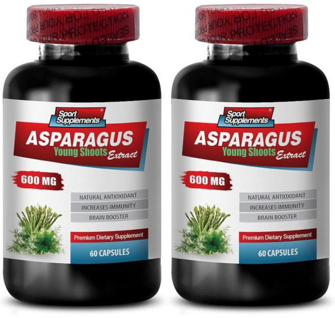이뇨제 아스파라거스 600 MG 어린 새싹 추출물 프리미엄 피부 알 2B 120 캡슐, 이뇨제 아스파라거스 600 MG 어린 새싹 추출물 프리, 1개