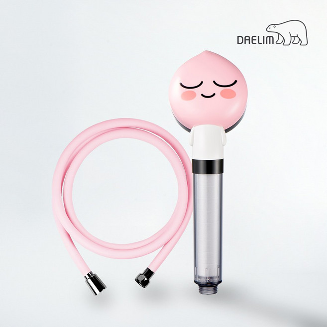 대림바스 카카오프렌즈 필터 샤워기 [어피치] + 샤워줄 [복숭아2M], 1개