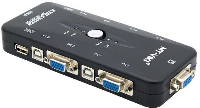 Coms KVM USB 스위치(4:1) TB046, 본상품선택, 1개