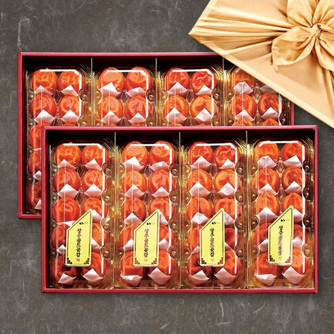 [상주곶감종가] 오리지날 반건시 선물세트 1.6kg내외 (35gx40개)/총2박스, 2개, 1.6kg