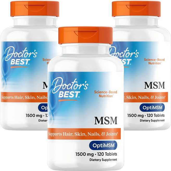 닥터스베스트 MSM 1500mg 타블렛, 120정, 3개