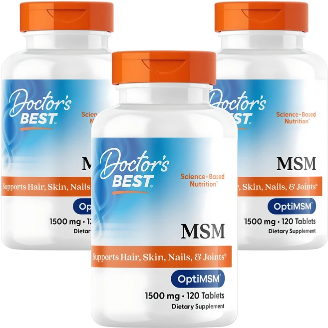 닥터스베스트 MSM 1500mg 타블렛, 120정, 3개 - 쿠팡