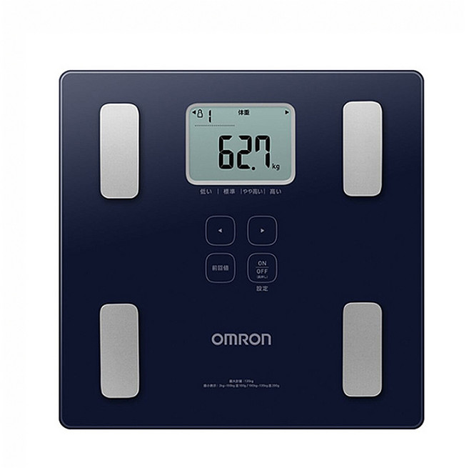 【OMRON 歐姆龍】體重體脂肪計 HBF-236 家用體脂計, 1個, 深藍色