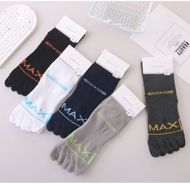 그레이스 남자 무좀양말 발땀 스포츠 발가락양말 남성 단목 짧은목 발가락양말 5컬레묶음