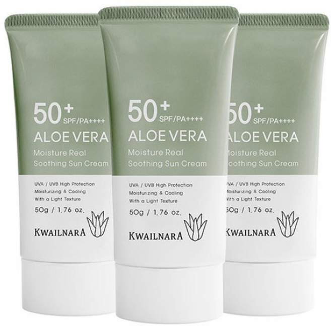 애경바세린 세라덤 모이스처 선크림 SPF50+ PA++++, 3개, 50ml
