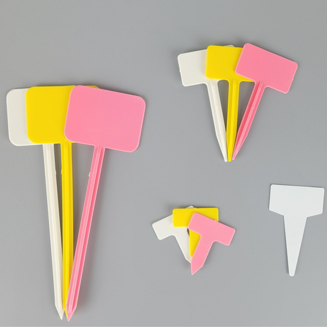 단지네 화분이름표 식물이름표 화분라벨, 이름표 노랑 5개입(중)