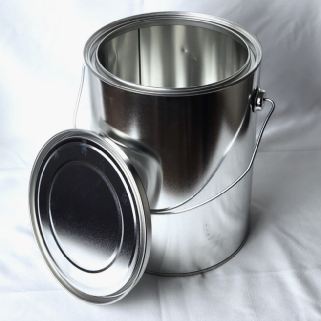 원형공캔 4L 공캔 페인트통 철통 빈깡통 빈캔 페인트깡통, 1개