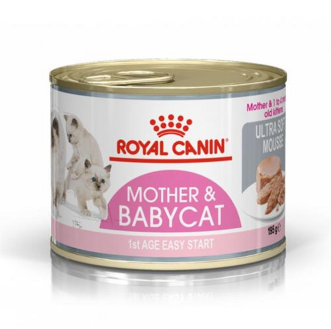皇家 ROYAL CANIN 母乳與幼貓超軟慕斯主食罐 195克 (1至4個月齡適用), 195g, 1罐