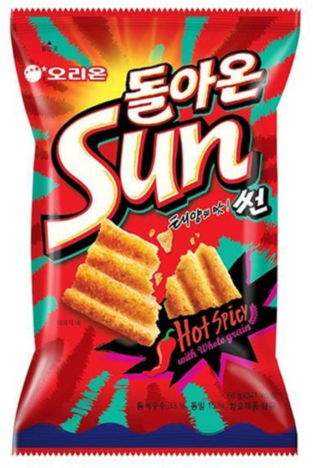 오리온 썬칩 썬 오리지널 핫스파이시, 64g, 24개