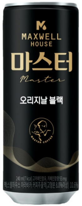 맥스웰하우스 콜롬비아나 오리지날블랙, 240ml, 60개