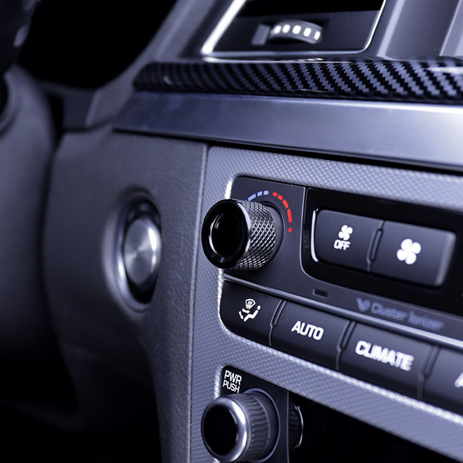 유투카 호환 G80 튜닝 용품 실내 악세사리 조그 다이얼 커버, 블랙_에어컨 1개 (A타입) XZ-36, 기타