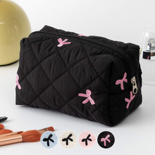 감성픽 러블리 리본 화장품 파우치